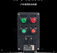 BXK防爆防腐操作柱立式工程塑料不限回路两灯两钮一开按钮箱