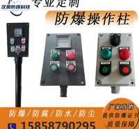 防爆防腐操作柱按钮箱急停控制盒防水防尘不锈钢工程塑料铸铝定做