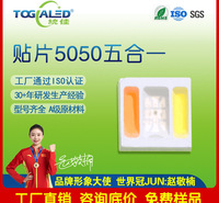5050五合一灯珠 led灯珠贴片 发光二极管红绿蓝白白 5050RGBWW