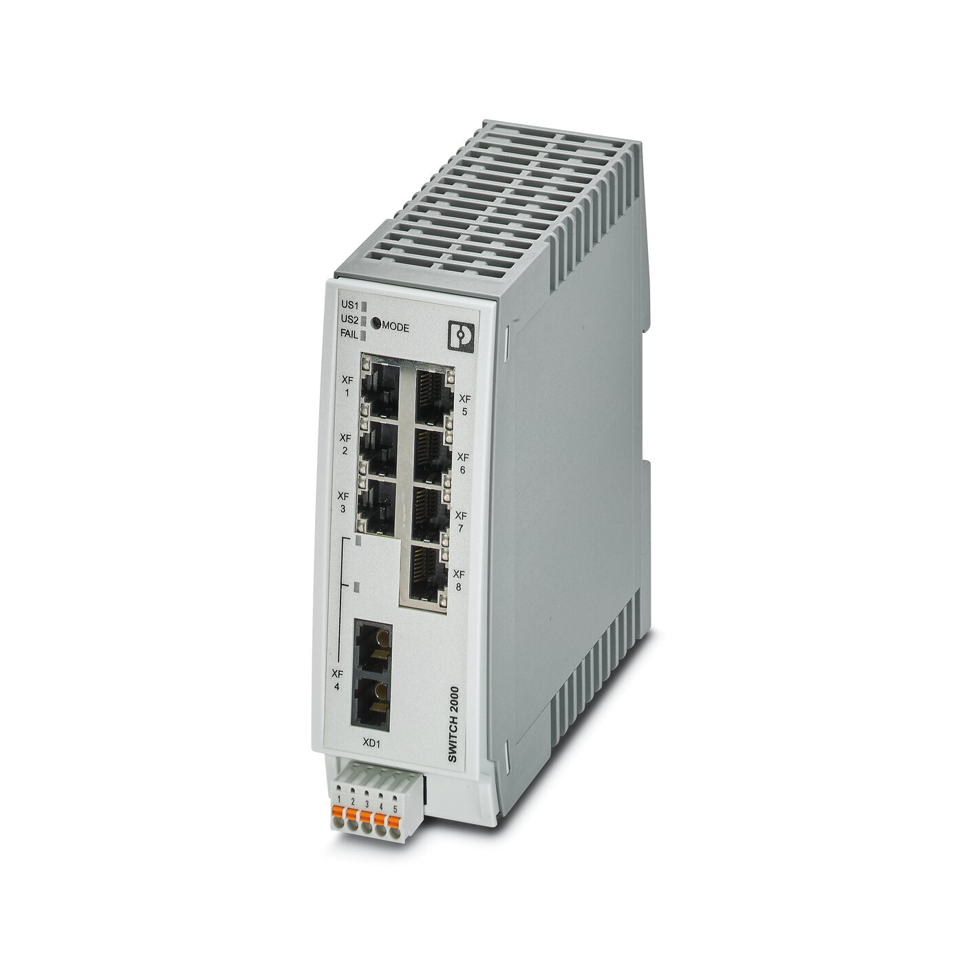 7 RJ45端口 - FL SWITCH 2207-FX  2702328