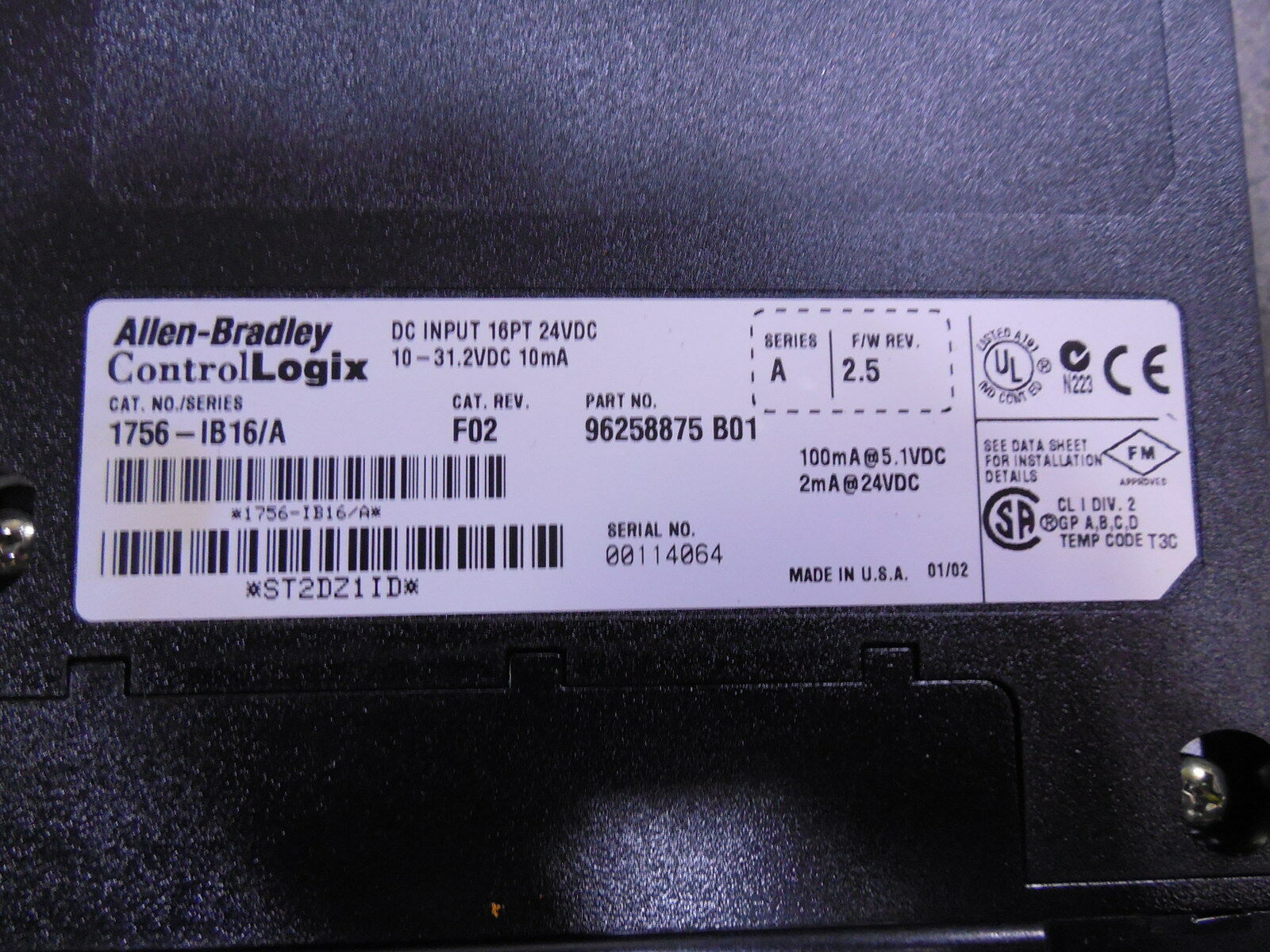 1756-ib16 Allen Bradley模块控制器 马达电机 驱动器