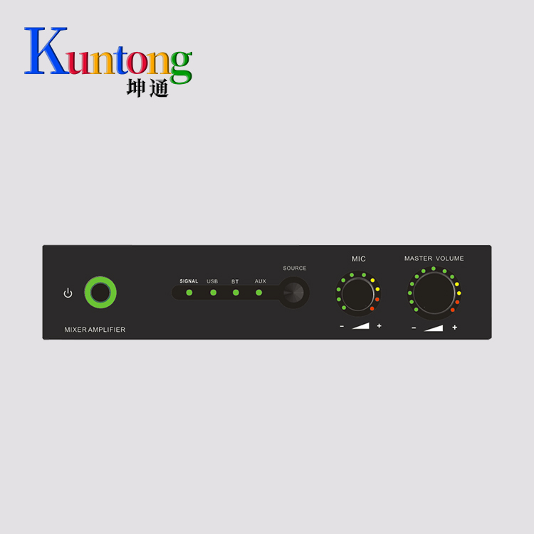 Kuntong坤通KTM-CPA-280 2通道商业多媒体数字功放 商业背景音乐和话筒扩声场景使用 