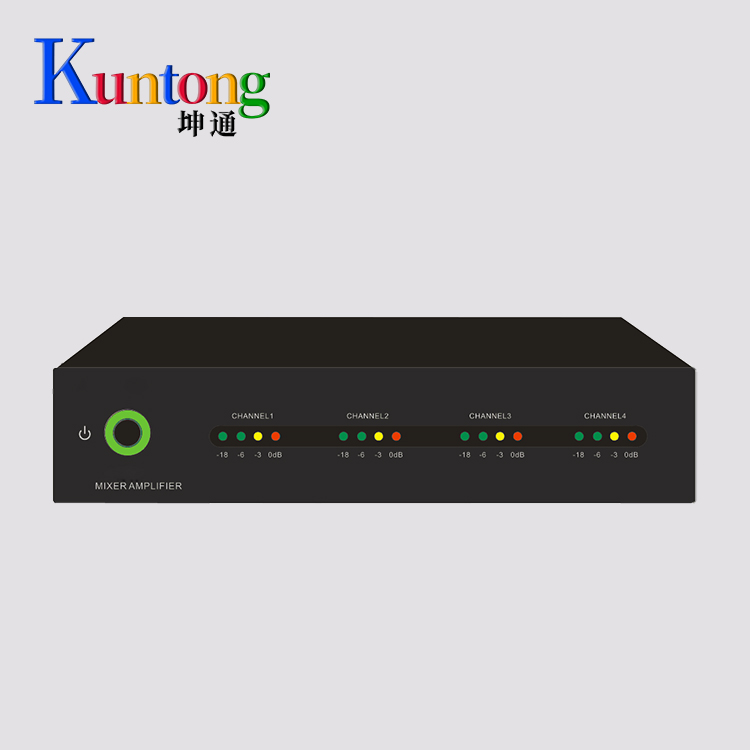 Kuntong坤通KTM-CPA-480 4通道商业多媒体数字功放 灵活易用 性能出众 小规模音响