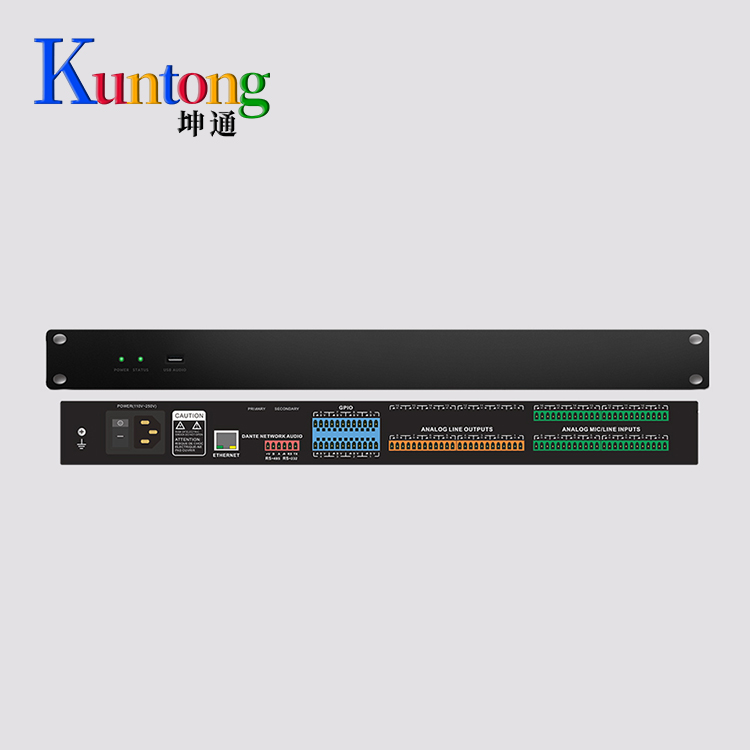 Kuntong坤通KTM-DAP-1608 16进8出数字音频处理器 浮点运算引擎 核心音频处理