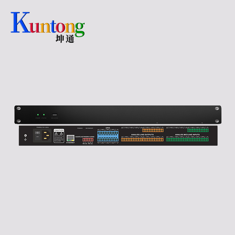  Kuntong坤通KTM-DAP-1212 12进12出数字音频处理器 浮点运算引擎 核心音频处理