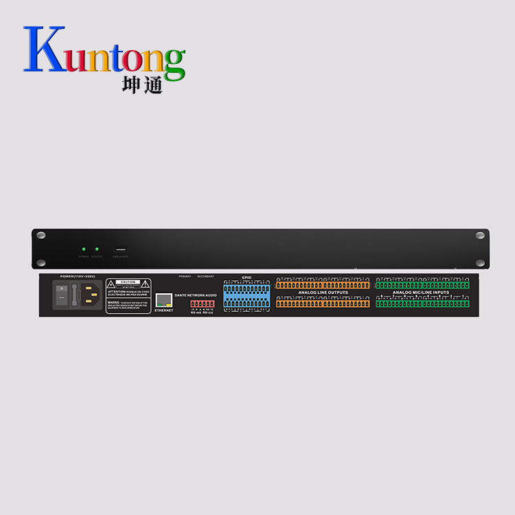 Kuntong坤通KTM-DAP-1616 16进16出数字音频处理器 浮点运算引擎 核心音频处理模