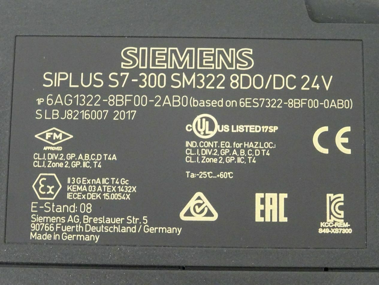 6ag1322-8bf00-2ab0 SIEMENS/西门子 电机马达 控制器模块