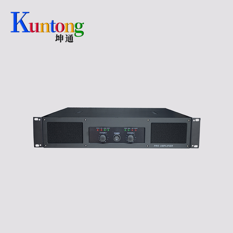 Kuntong坤通KTM-MPA-21000 2U模拟会议功放 低噪声设计 可切换软削波限幅