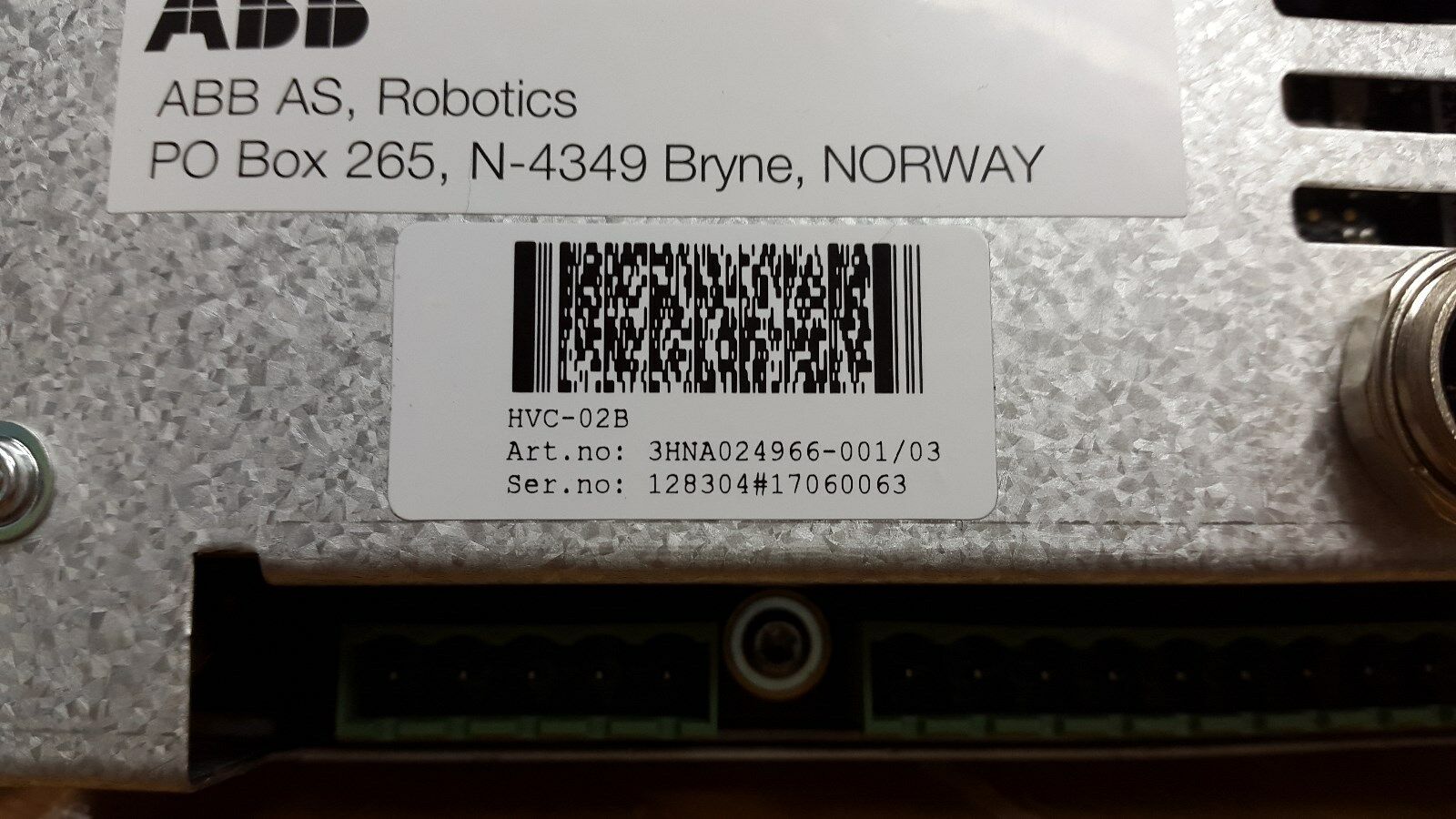 3HNA024966-00 ABB 油漆机器人HVC02b IRB5400