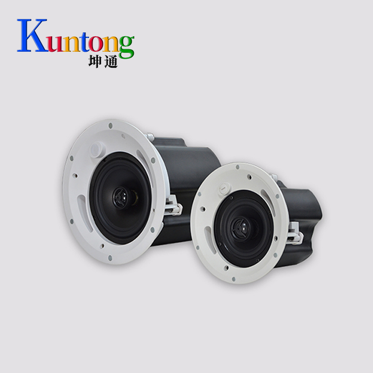 Kuntong坤通KTM-CLS-40专业吸顶音箱 高磁吸合 HIFI级蚕丝膜 特殊防火后筒设计