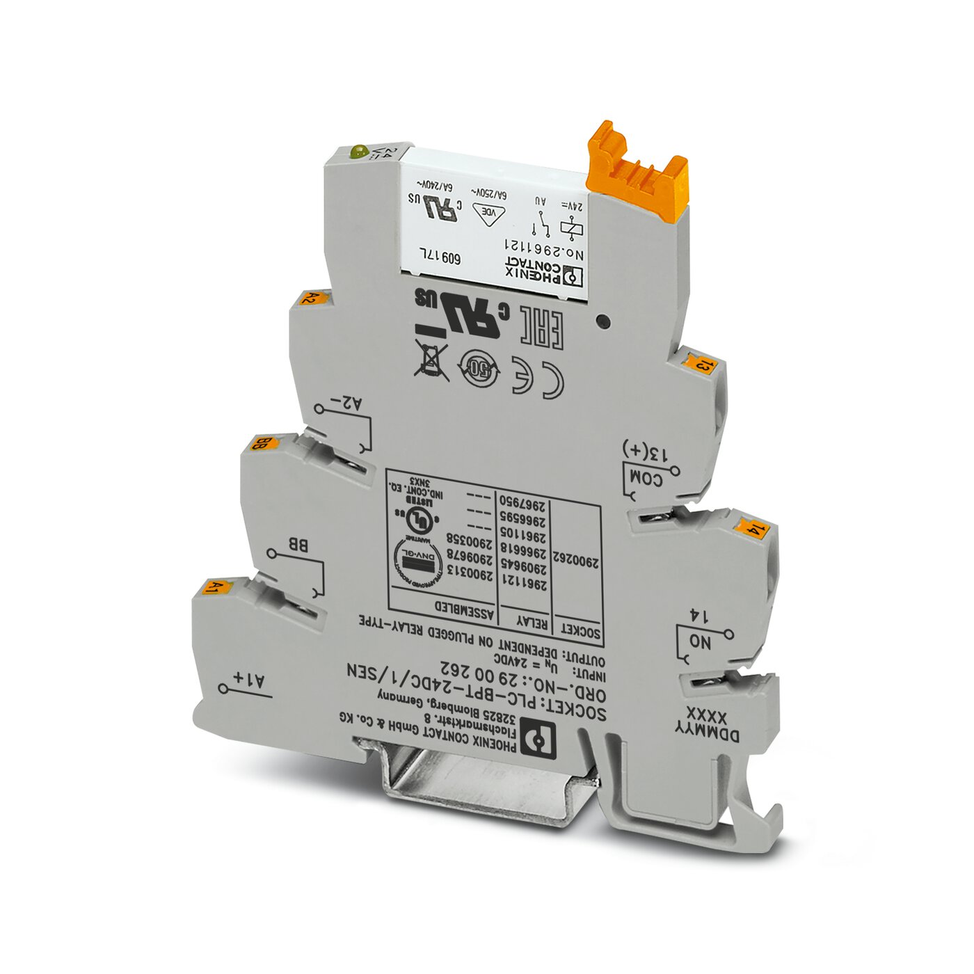 继电器模块 - PLC-RPT- 24DC/ 1AU/SEN  2900313