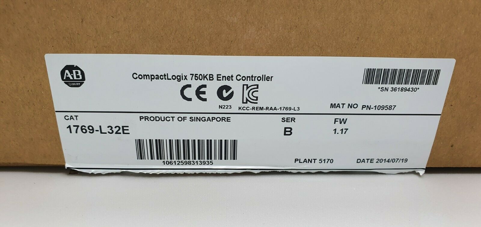 1769-l32eB AB模块控制器 电机 驱动器