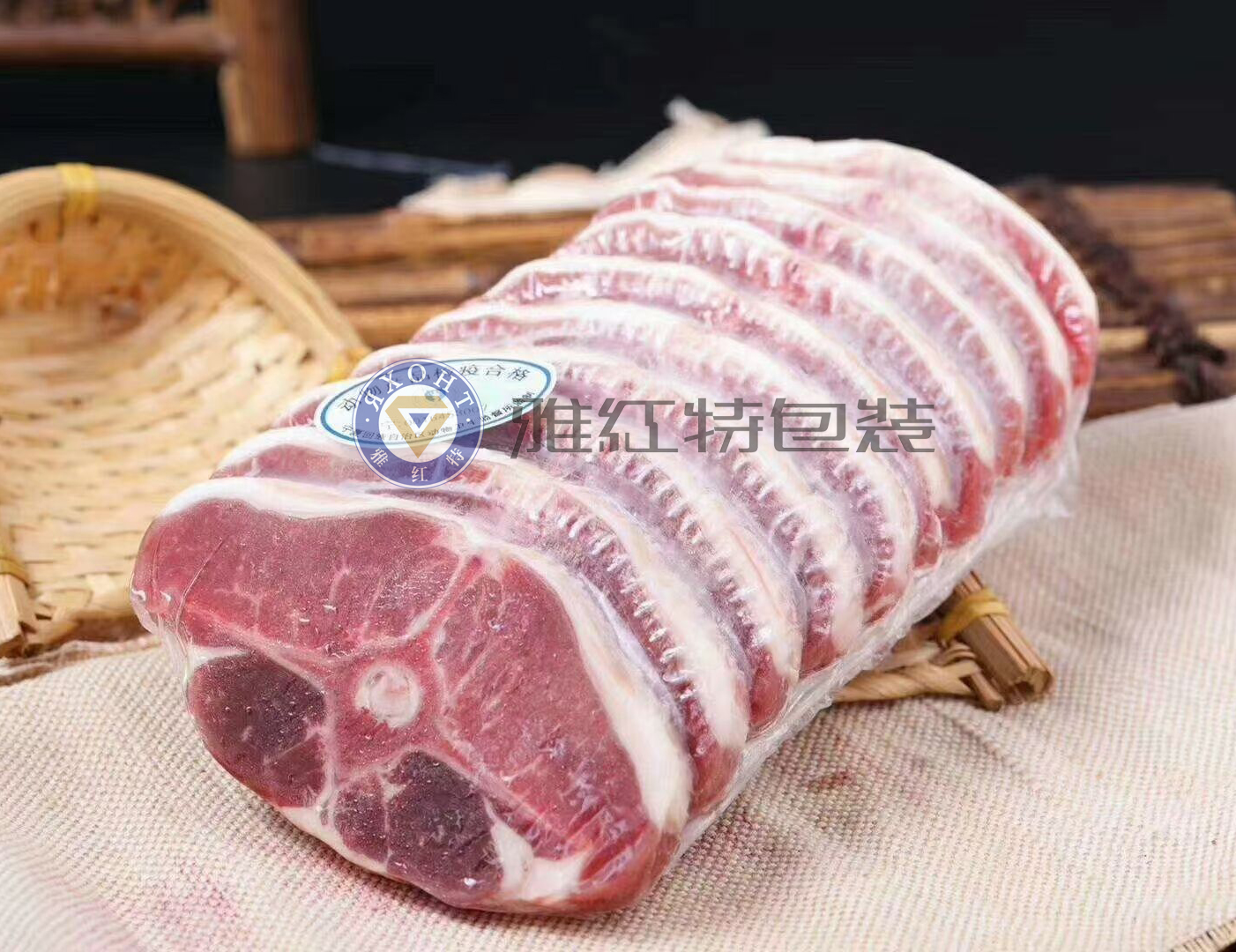 蝴蝶排 牛羊肉热缩包装袋 热缩贴体真空包装袋   法式羊排 羊前腿高阻隔热缩袋包装 