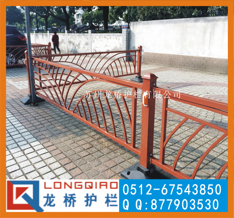 上海花式道路隔离护栏 上海景区镀锌钢喷塑护栏 龙桥公司