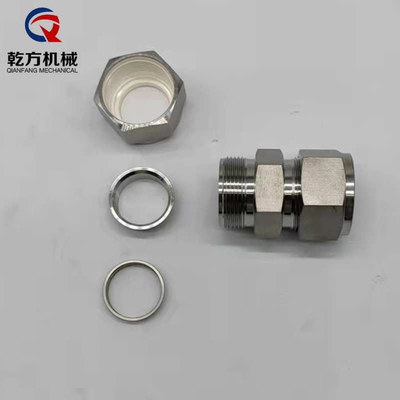 不锈钢304/316L/双相钢2205/2507材质卡套直接，双卡套直通，卡套中间，卡套快速接头
