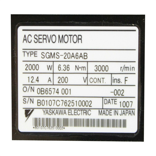 安川SGMS-20A6AB电机马达 控制器模块