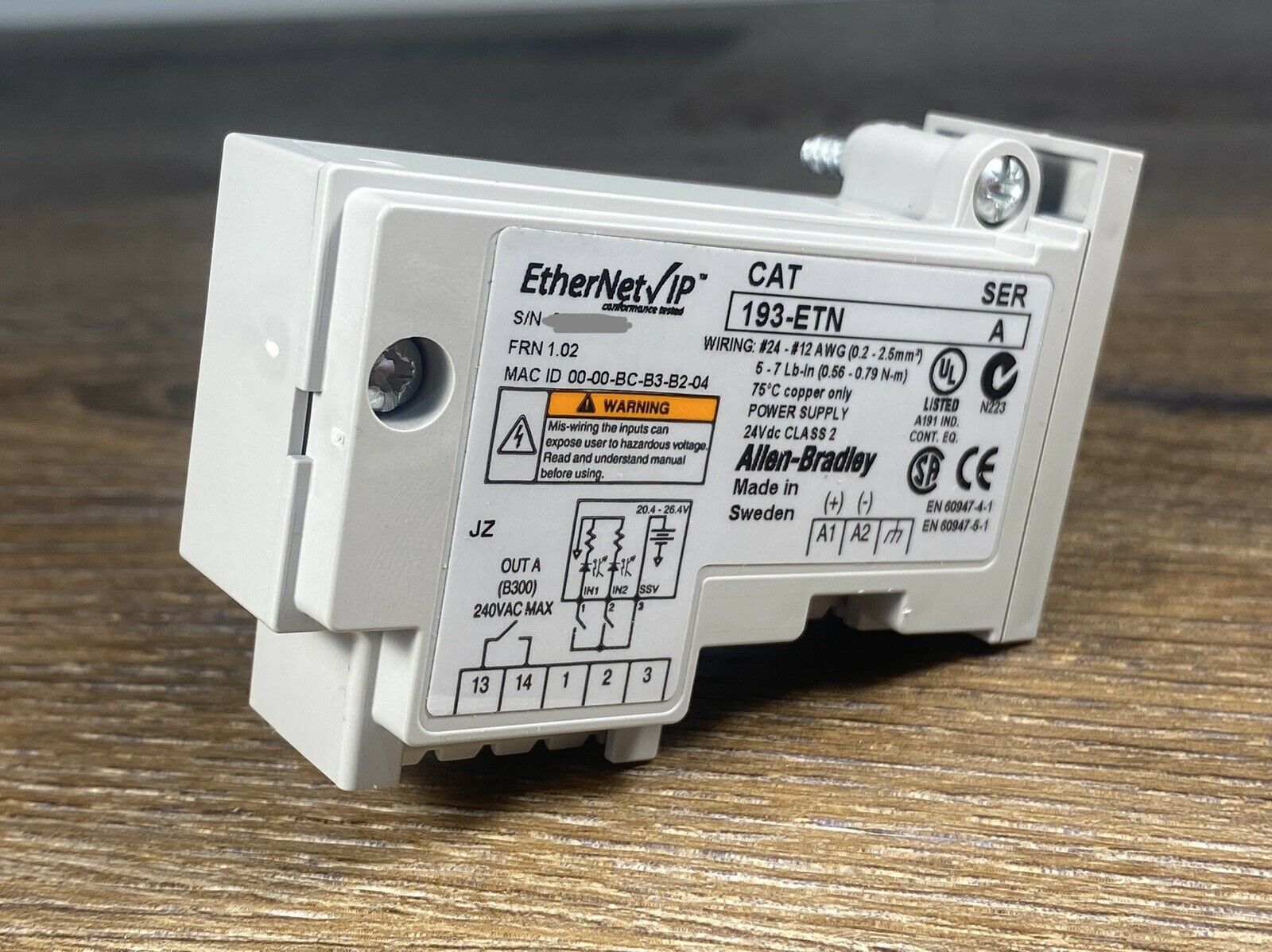 193-etn AB模块控制器 马达电机 驱动器