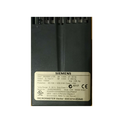 西门子6SE3214-0DA40电机马达 控制器模块