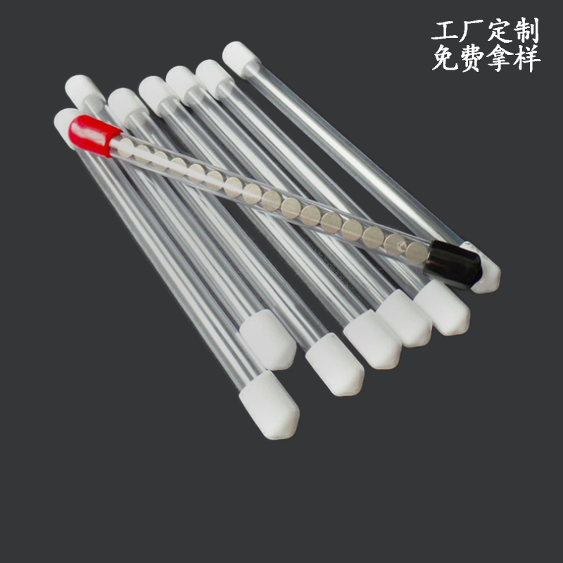 厂家大量供应 圆形PVC管 磁铁包装管 pvc透明管两头配外盖