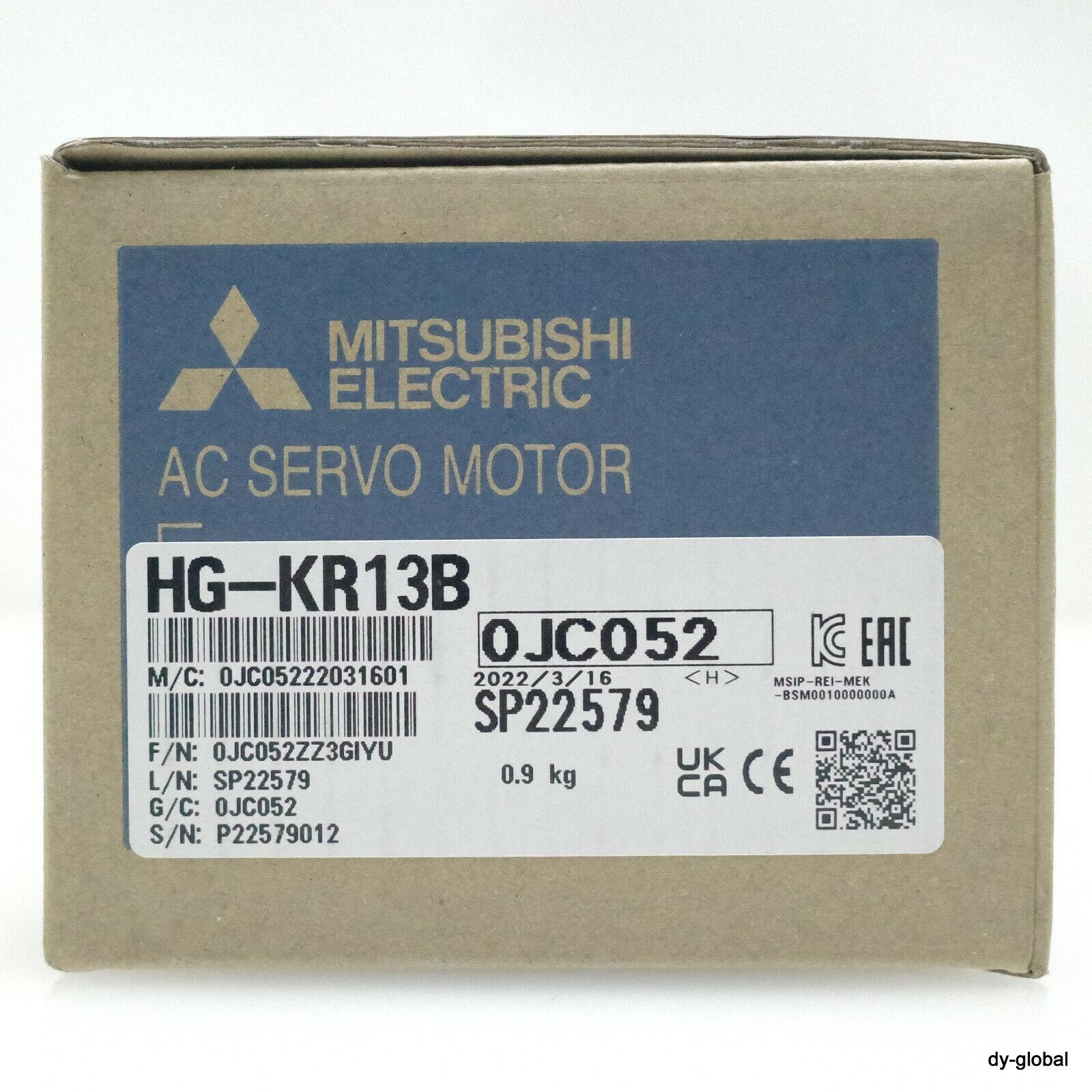 三菱全新交流伺服马达hg-kr13b
