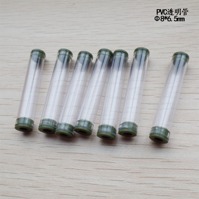 厂家大量生产 PVC塑料管 直径8mm透明管配套盖子 样品免费