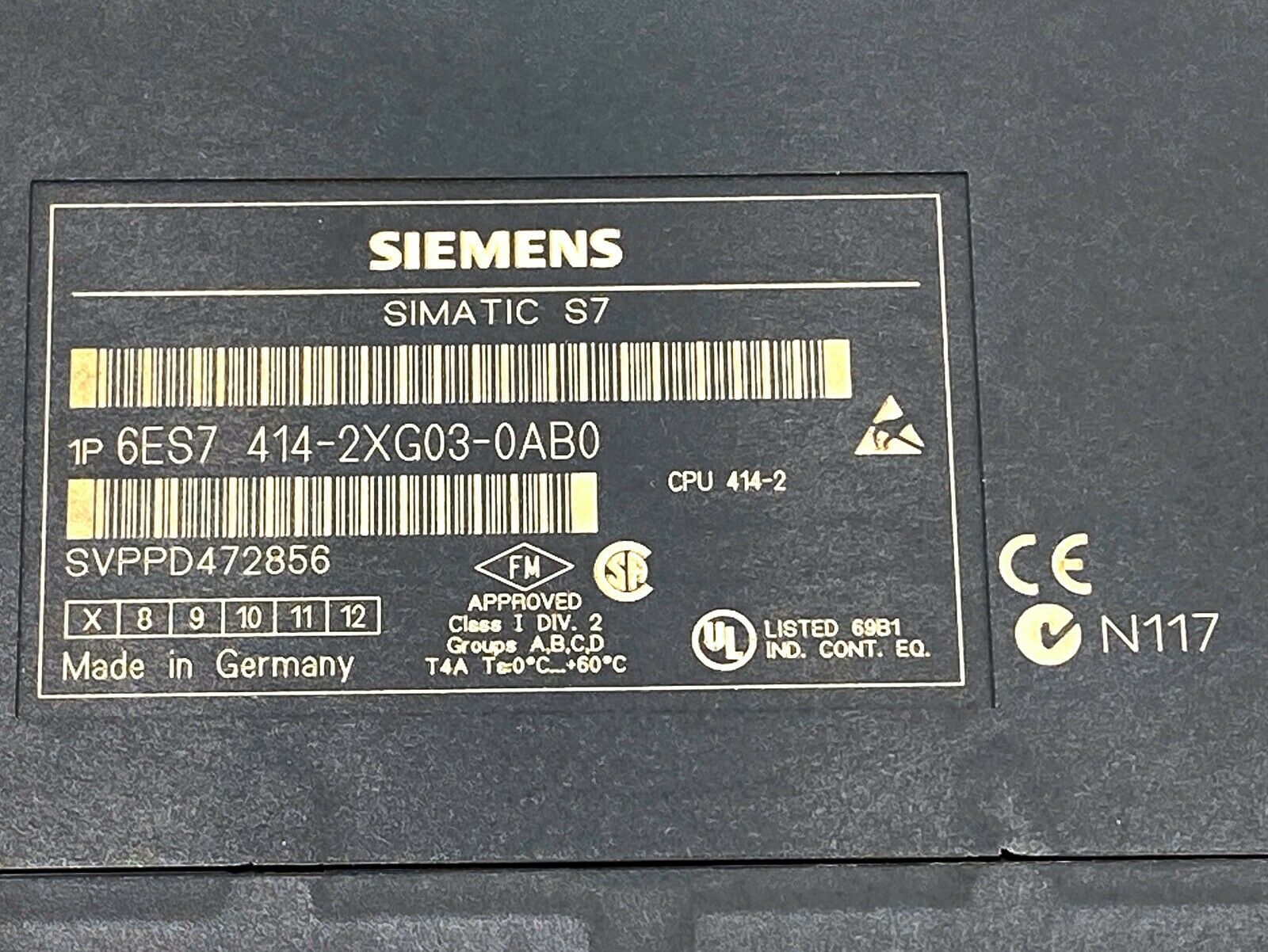 6ES7414-2XG03-0AB0西门子电机马达 控制器模块