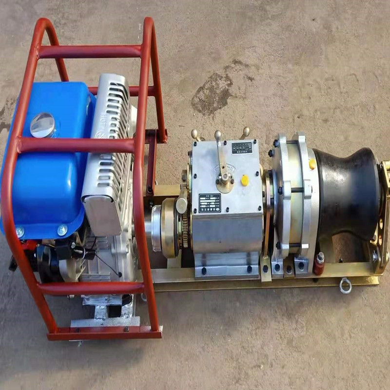 湘潭快速汽油绞磨电缆牵引机柴油绞磨