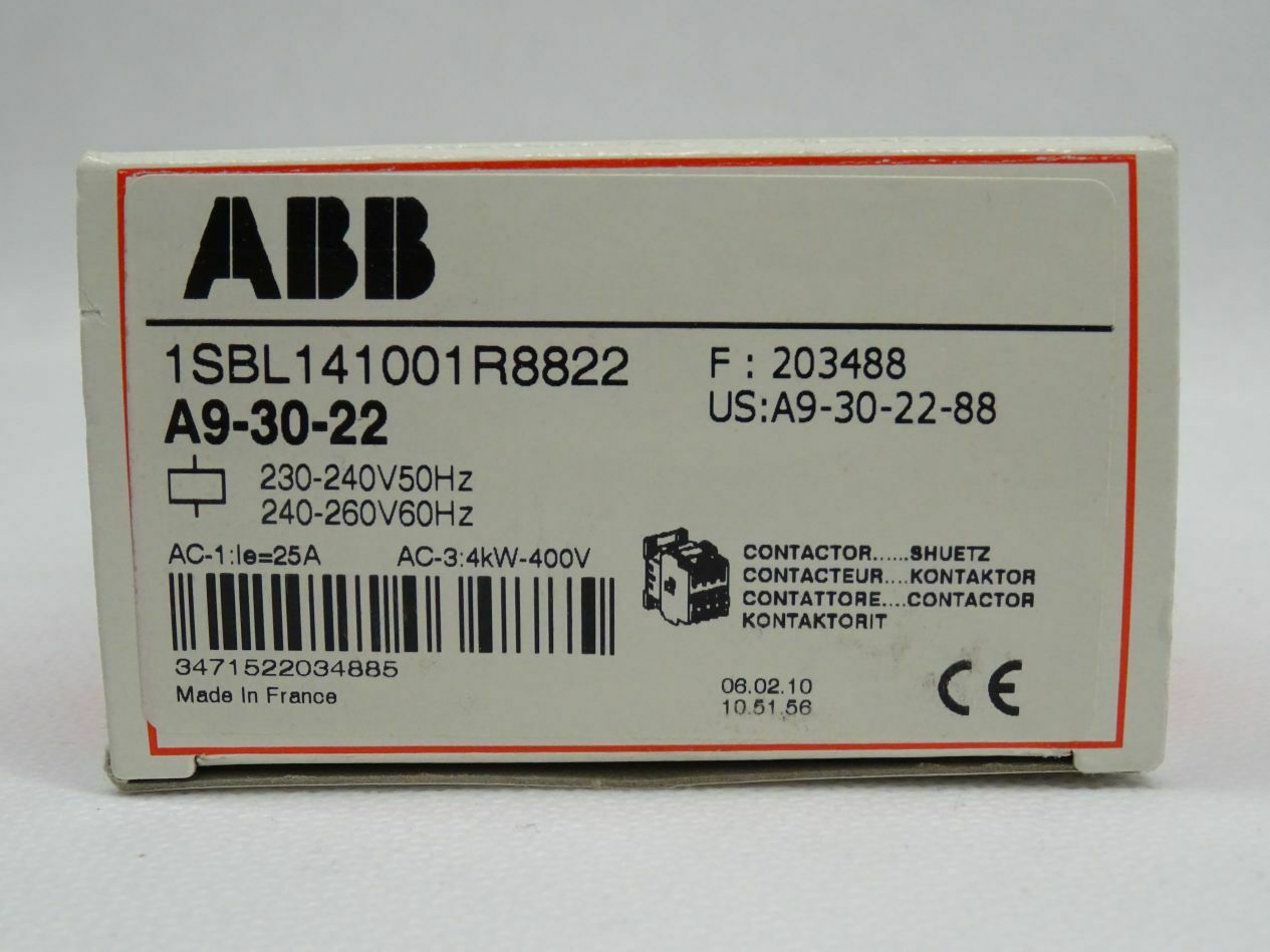 A9-30-22 ABB交流接触器