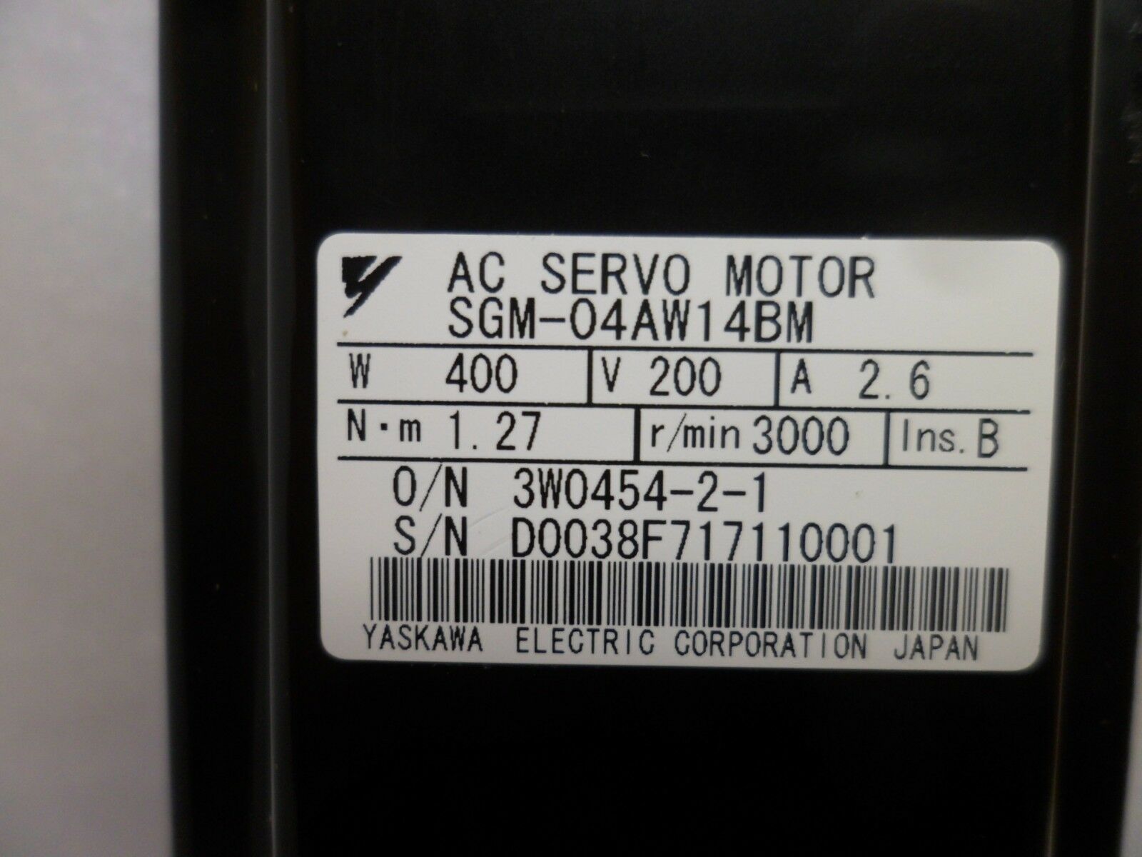 安川sgm-04aw14bm伺服马达