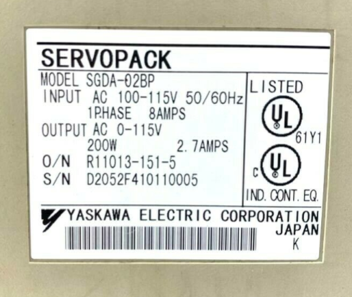 安川SGDA-02bp伺服驱动器 全新原装
