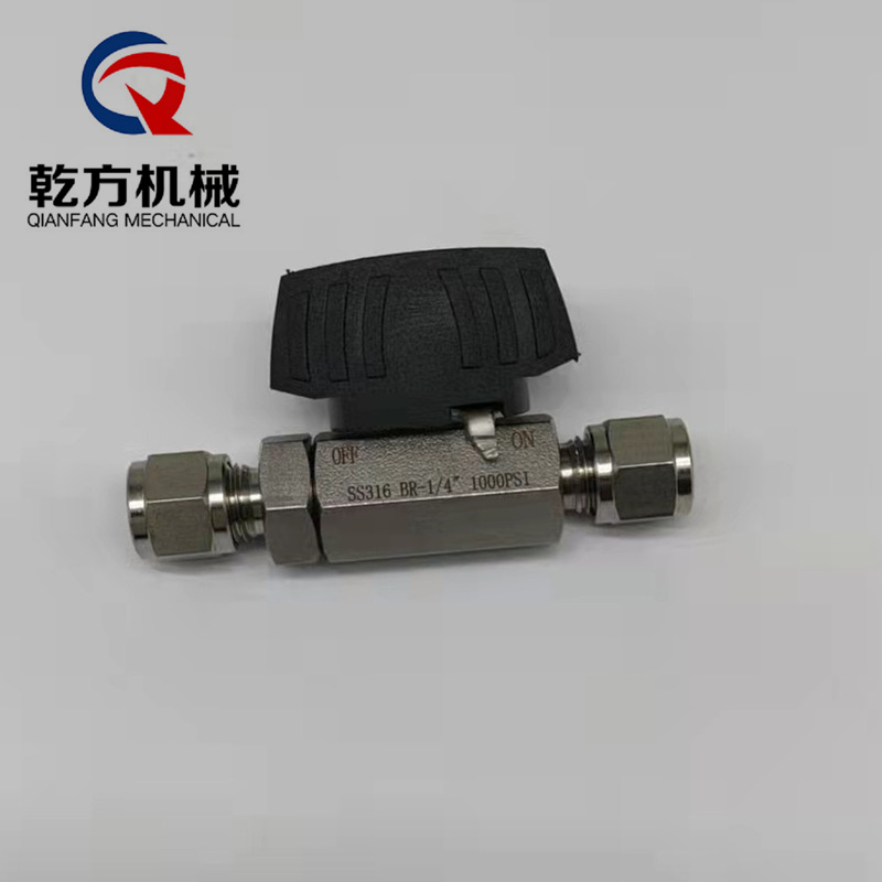 卡套球阀，高压卡套球阀，316L不锈钢卡套球阀 黑手柄卡套球阀