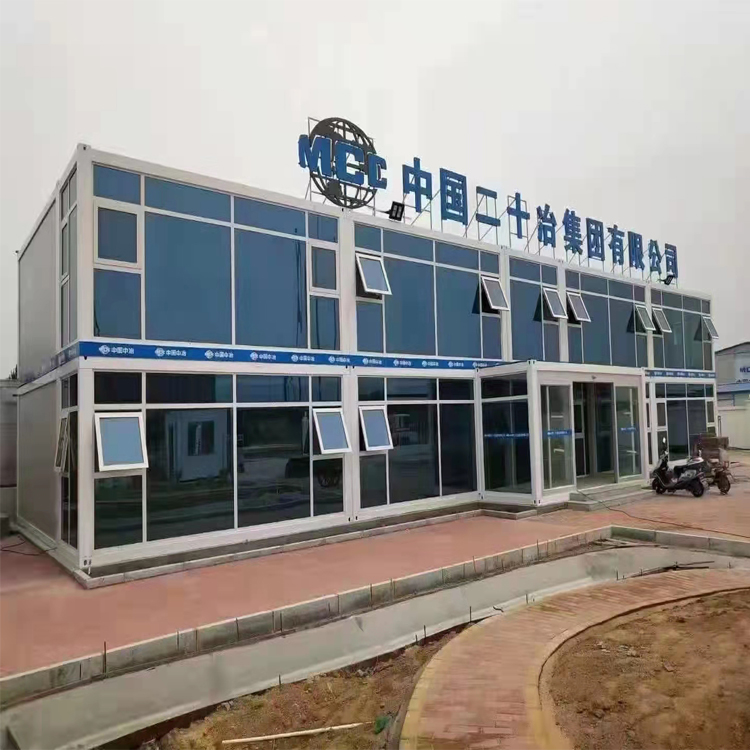 工地住人双层活动房 可移动保温抗风活动板房 防火岩棉活动房定制