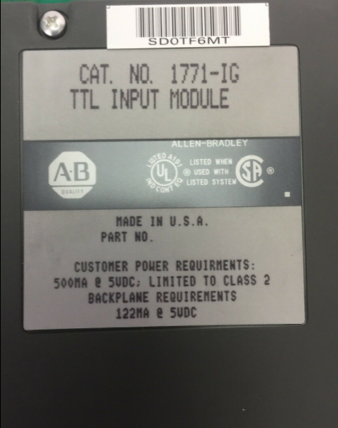 1771-ig AB数字量输入模块