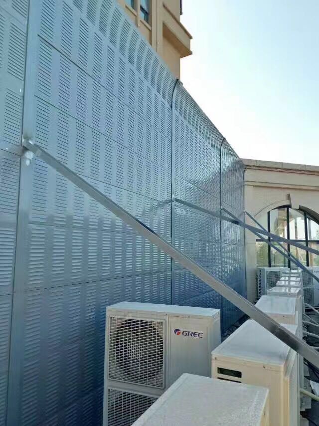 工业空调室外机降噪隔音屏障金属隔音墙安装厂家