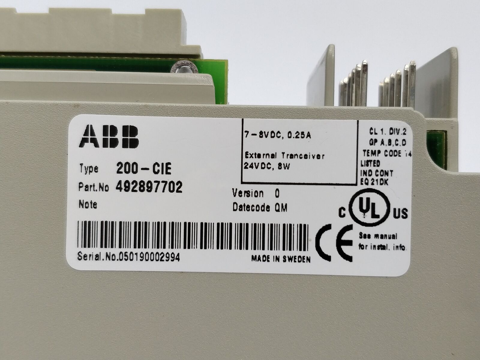 ABB 200-cie通讯接口