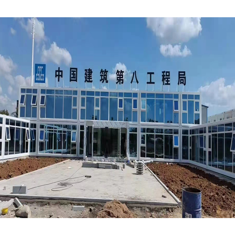防火隔热玻璃幕墙打包箱 组装快速 钢材焊接结构 坚实牢固