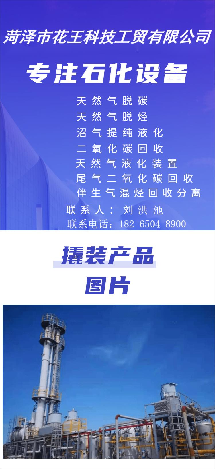 山东花王方案设计技术咨询支持定制天然气净化装置