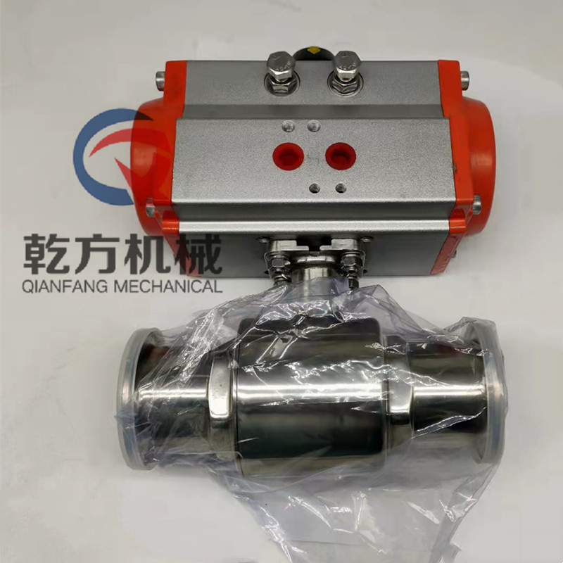 快装气动球阀，气动快装直通球阀 304不锈钢快装球阀 高压气动球阀