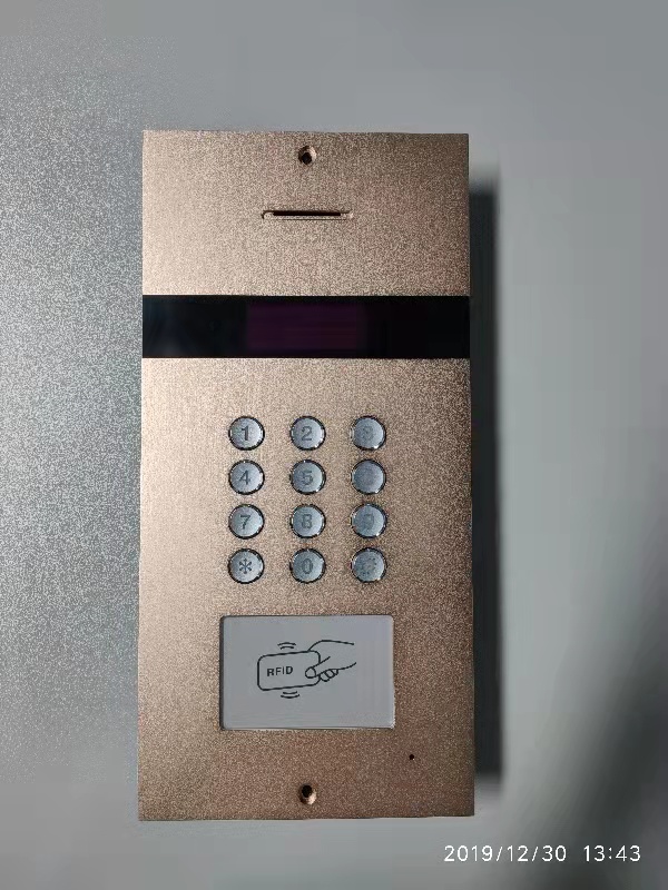 广东嵌入式楼宇对讲黑白可视对讲分机