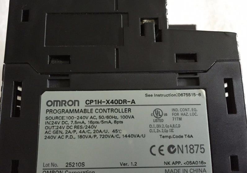 欧姆龙CP1H-X40DR-A可编程控制器