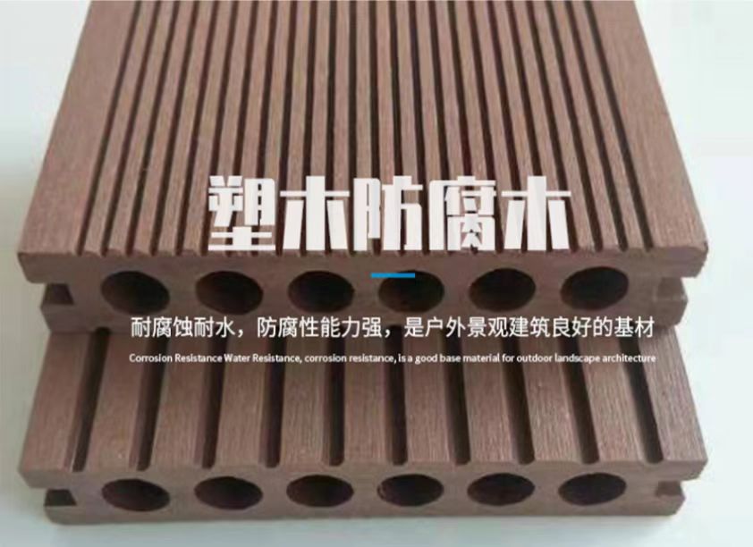 塑木户外地板厂家供应 现货家用塑木复合地板 不开裂免维护