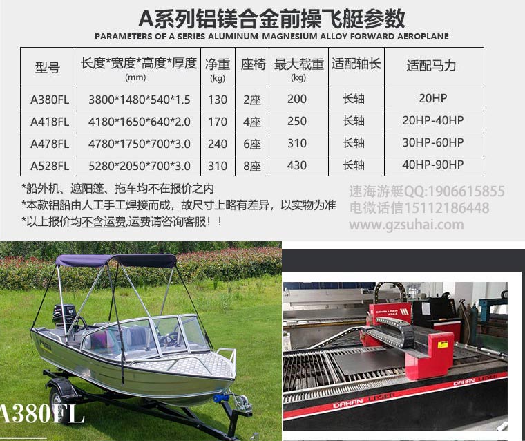 广东铝镁合金船厂,速海游艇铝合金冲锋舟