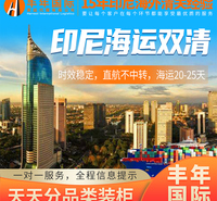 义乌到印尼雅加达海运拼箱双清包税