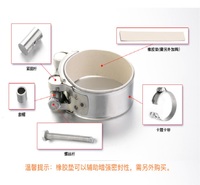 304不锈钢卡箍管喉扣紧夹活抱箍固定水管夹收紧圈修哈夫节补漏器