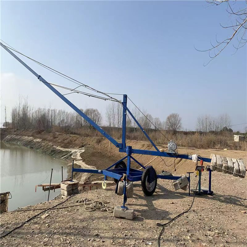 码头吊机车间仓库工地固定式起重机电动船吊加厚钢材起吊量1T至3T