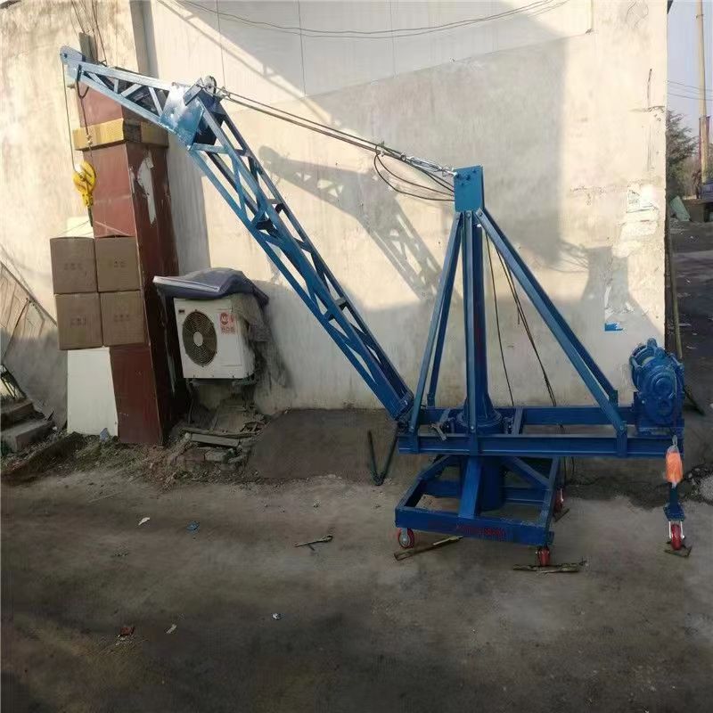 码头吊鱼塘水库装鱼上车起重机高楼层吊装机移动小型吊机