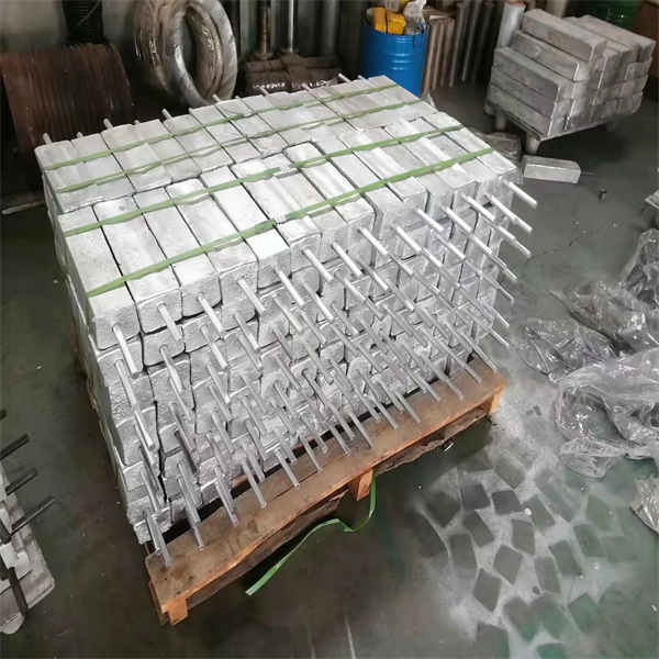 埋地管道常用MG-8镁合金牺牲阳极 支架焊接式镁合金牺牲阳极