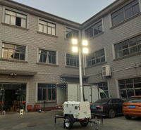 拖车式移动照明灯塔，自动升降工作灯，大功率应急照明装置