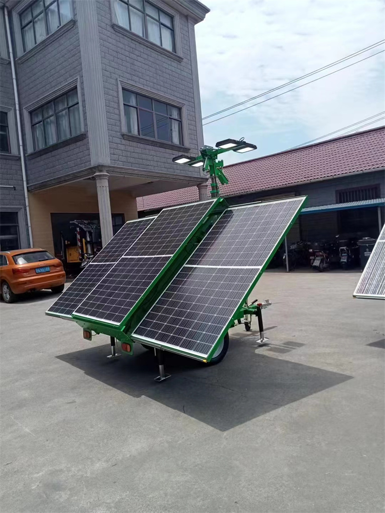 移动式太阳能照明灯塔 ，光伏储能发电照明灯组 自动升降工作灯