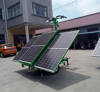 移动式太阳能照明灯塔 ，光伏储能发电照明灯组 自动升降工作灯